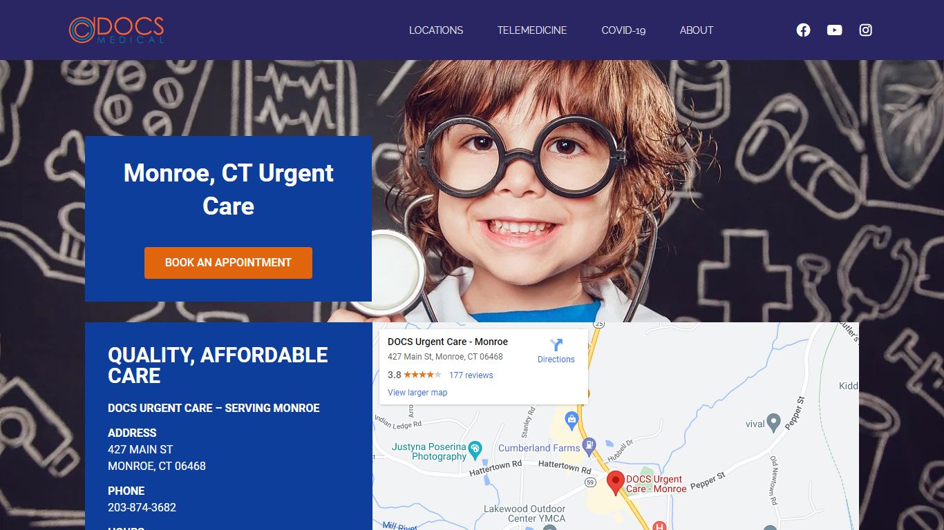 Monroe, CT Urgent Care | Walk-In Clinic | DOCS Urgent Care