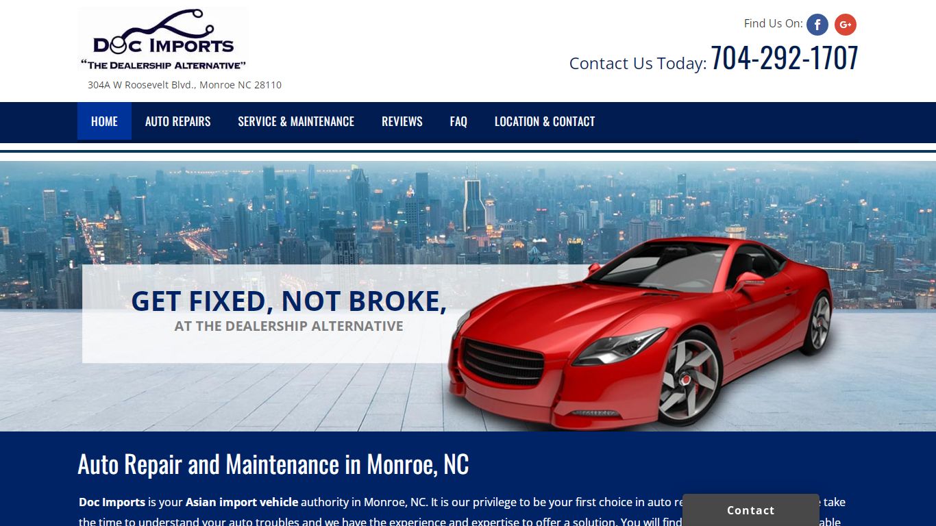 Auto Repair & Service-Monroe, NC-Doc Imports