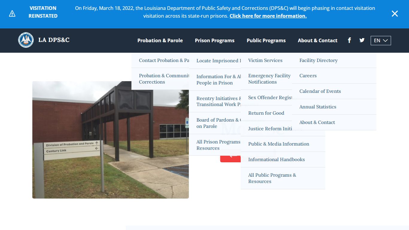 Monroe - Louisiana Department of Public Safety & Corrections